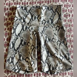 Aritzia TNA Snake Print Biker Shorts